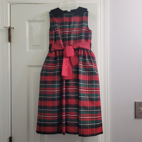 Jayne Copeland plaid holiday dress size 10 girls - Picture 2 of 4